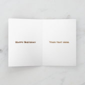 かわいいミニチュア·ドンキー漫画イラストレーション カード (内部)