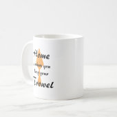 かわいいミニマリストの家つるがこてだ コーヒーマグカップ (正面左)