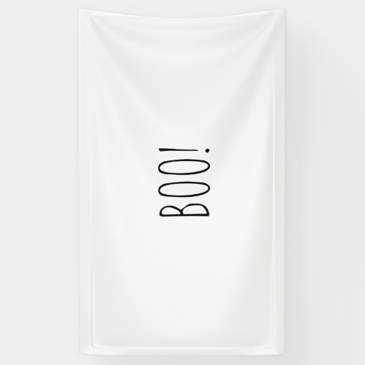 かわいいミニマリストの白黒ハロウィン背景 横断幕 (縦)