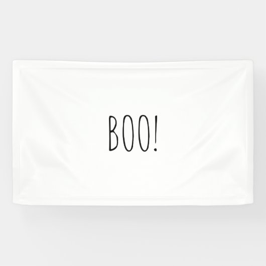 かわいいミニマリストの白黒ハロウィン背景 横断幕 (横)