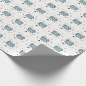 かわいいミニマリストぼほ赤ちゃんシャワー服のパターン ラッピングペーパー (角)