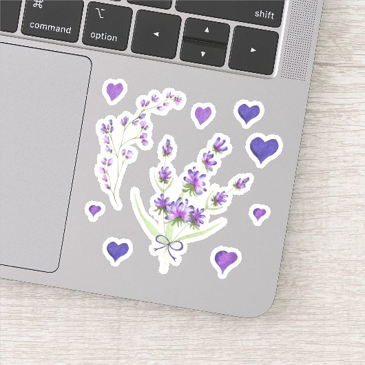 かわいいミニマリストウォーターカラープロヴァンス繊細な泡 シール (詳細)