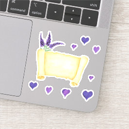 かわいいミニマリストウォーターカラープロヴァンス繊細な泡 シール