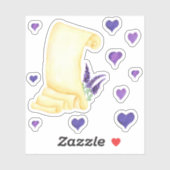 かわいいミニマリストウォーターカラープロヴァンス繊細な泡 シール (シート)