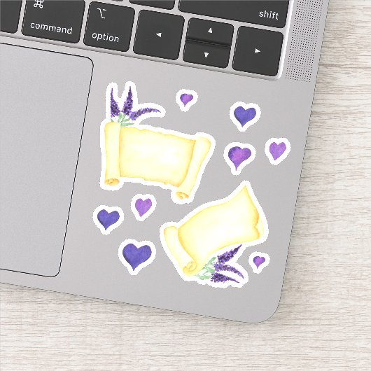 かわいいミニマリストウォーターカラープロヴァンス繊細な泡 シール (詳細)