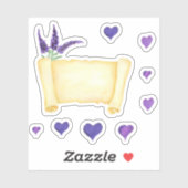 かわいいミニマリストウォーターカラープロヴァンス繊細な泡 シール (シート)