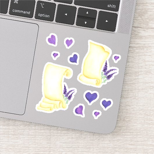 かわいいミニマリストウォーターカラープロヴァンス繊細な泡 シール (詳細)