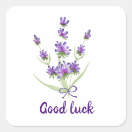 かわいいミニマリストウォーターカラープロヴァンス繊細な泡 スクエアシール