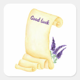 かわいいミニマリストウォーターカラープロヴァンス繊細な泡 スクエアシール