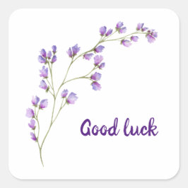 かわいいミニマリストウォーターカラープロヴァンス繊細な泡 スクエアシール