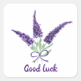 かわいいミニマリストウォーターカラープロヴァンス繊細な泡 スクエアシール