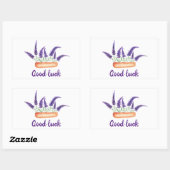 かわいいミニマリストウォーターカラープロヴァンス繊細な泡 長方形シール (シート)