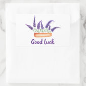 かわいいミニマリストウォーターカラープロヴァンス繊細な泡 長方形シール (バッグ)