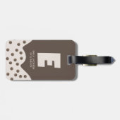 かわいいミニマリストパープルボバブルティーラゲッジタグ ラゲッジタグ (裏面横)