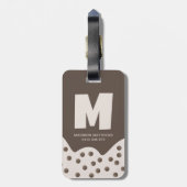 かわいいミニマリストボバブルティーラゲッジタグ ラゲッジタグ (裏面縦)