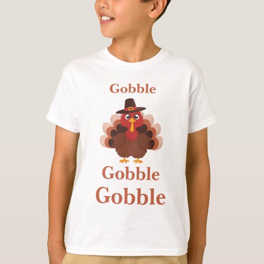 かわいいミニマリスト感謝祭おもしろガチョウ Tシャツ (正面)