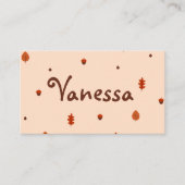 かわいいミニマリスト感謝祭 プレイスカード (正面)