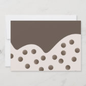 かわいいミニマリスト ボバ バブル ティー 誕生日 招待状 (裏面)