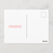 かわいいミニマリストPinky約束友情の日 ポストカード (裏面)