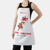 かわいいミニマルなクリスマスと新年おめでとう エプロン (インサイチュ)
