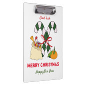 かわいいミニマルなクリスマスと新年おめでとう クリップボード (右)