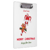 かわいいミニマルなクリスマスと新年おめでとう クリップボード (右)