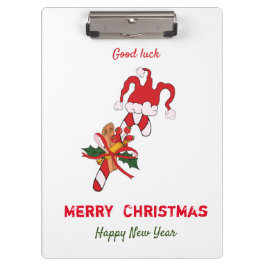 かわいいミニマルなクリスマスと新年おめでとう クリップボード