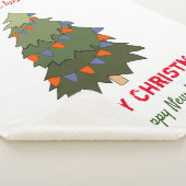 かわいいミニマルなクリスマスと新年おめでとう シェルパブランケット (3/4)