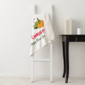 かわいいミニマルなクリスマスと新年おめでとう シェルパブランケット (インサイチュ)