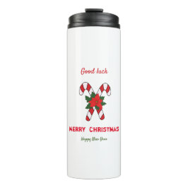 かわいいミニマルなクリスマスと新年おめでとう タンブラー