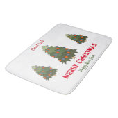 かわいいミニマルなクリスマスと新年おめでとう バスマット (アングル)