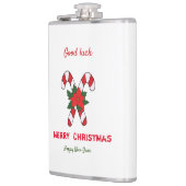 かわいいミニマルなクリスマスと新年おめでとう フラスク (左)