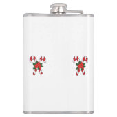 かわいいミニマルなクリスマスと新年おめでとう フラスク (裏面)