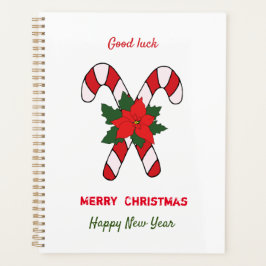 かわいいミニマルなクリスマスと新年おめでとう プランナー手帳
