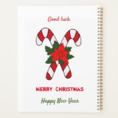 かわいいミニマルなクリスマスと新年おめでとう プランナー手帳 (裏面)