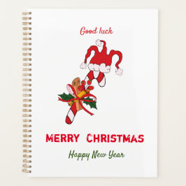 かわいいミニマルなクリスマスと新年おめでとう プランナー手帳
