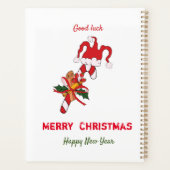 かわいいミニマルなクリスマスと新年おめでとう プランナー手帳 (裏面)