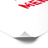 かわいいミニマルなクリスマスと新年おめでとう ポスター (コーナー)