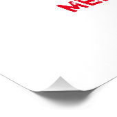 かわいいミニマルなクリスマスと新年おめでとう ポスター (コーナー)