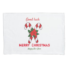 かわいいミニマルなクリスマスと新年おめでとう 枕カバー