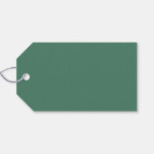 かわいいミニマルなクリスマス | 緑のホリデー ギフトタグ (裏面横)