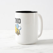 かわいいミニマルなトートバッグ ツートーンマグカップ (正面右)