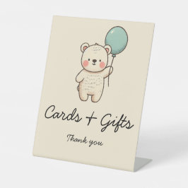 かわいいミニマルなビーリー待ちカード&ギフト 台座サイン