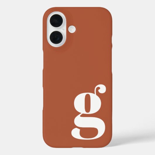 かわいいミニマルなモノグラムレターインラスト Case-Mate iPhoneケース (裏面)