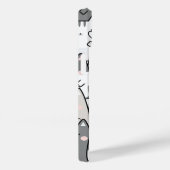 かわいいミニマルな可愛い猫のパターンiPhone/iPadケース Case-Mate iPhoneケース (裏面 / 右)