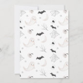 かわいいミニマルな小さなブーブベビーシャワー 招待状 (裏面)