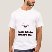 かわいいミニマルな笑顔顔 Tシャツ (正面)