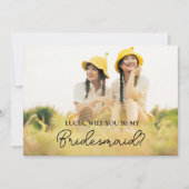 かわいいミニマルの私の花嫁の写真 招待状 (正面)