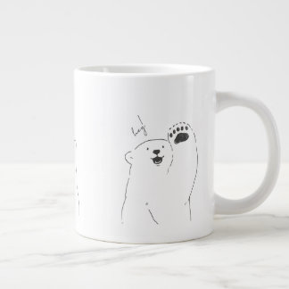 かわいいミニマルデザインのマグカップ ジャンボコーヒーマグカップ