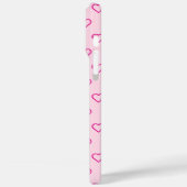 かわいいミニマルピンクハートパターントレンディー Case-Mate iPhoneケース (裏面 / 左)